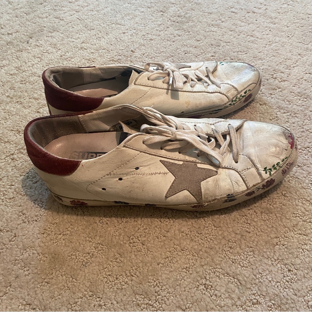 Golden Goose Hand Painted Sneakers - Picture 4 of 11